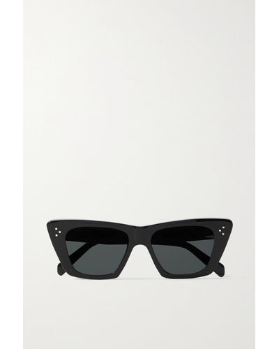 Celine Cat-eye Acetate Sunglasses - Black
