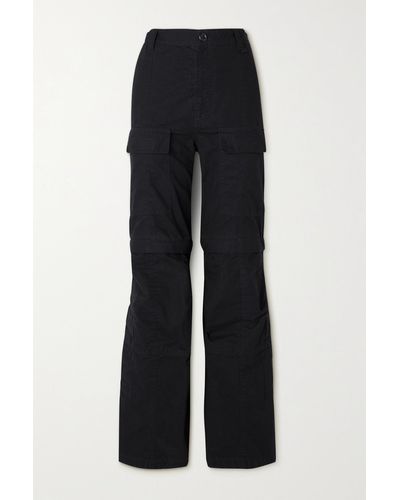 Balenciaga Paneled Cotton-ripstop Cargo Pants - Black