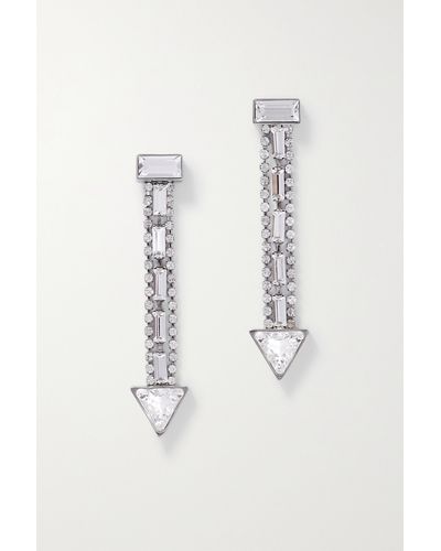Chloé Thelma Silver-tone Crystal Earrings - Metallic