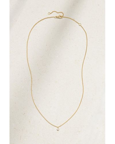 De Beers My First Clea 18-karat Gold Diamond Necklace - White