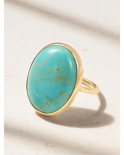 Melissa Joy Manning Kingman 14-karat Recycled Gold Turquoise Ring - Blue