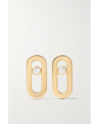 Messika Move Uno 18-karat Gold Diamond Earrings - Metallic
