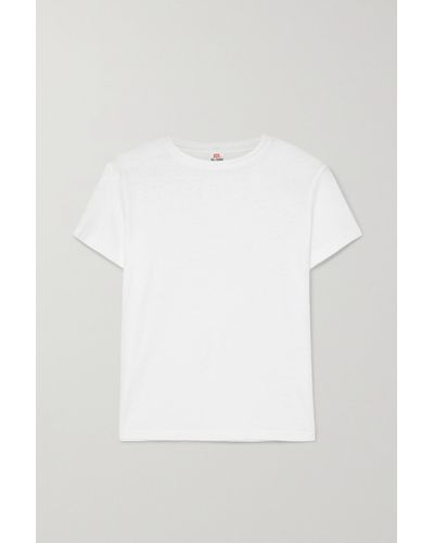 RE/DONE T-shirt En Jersey De Coton Classic - Blanc