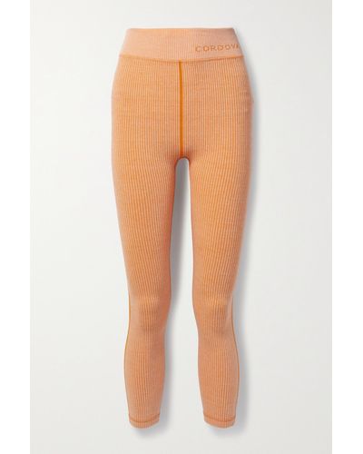 CORDOVA Sierra Leggings Aus Zweifarbigem Rippstrick - Orange