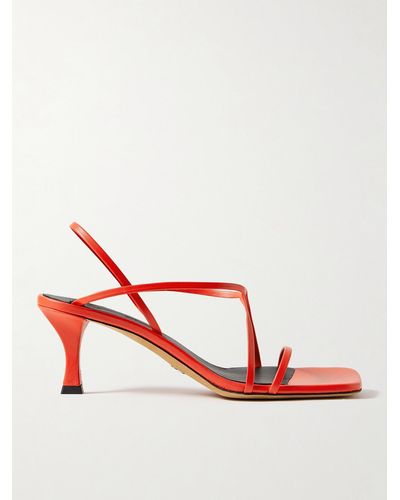 Proenza Schouler Slingback-sandalen Aus Leder - Rot