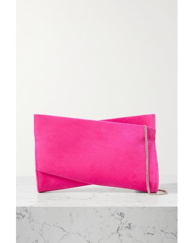 Christian Louboutin Loubitwist Small Velvet Shoulder Bag - Pink
