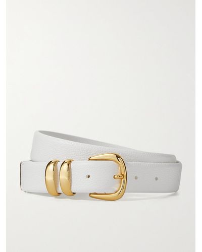 Anderson's Textured-leather Belt - White