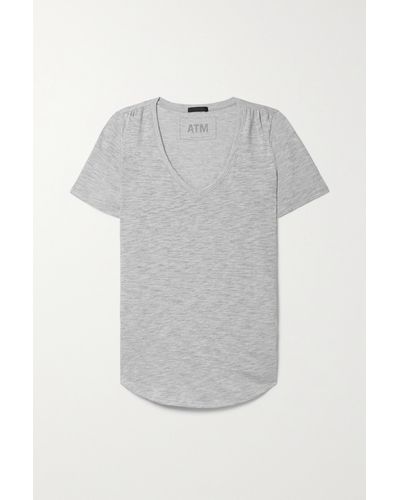 ATM Slub Cotton-jersey T-shirt - Grey