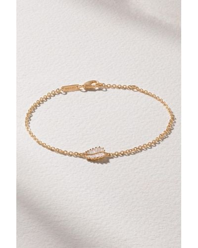 Anita Ko Palm Leaf 18-karat Rose Gold Diamond Bracelet - White