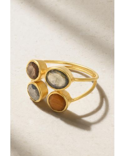 Pippa Small Ring Aus 18 Karat Gold Mit Mehreren Steinen - Mettallic