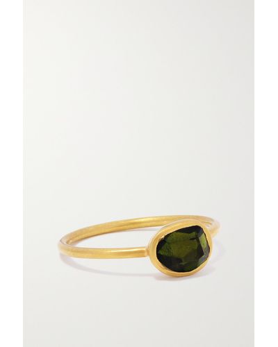 Pippa Small 18-karat Gold Tourmaline Ring - Green