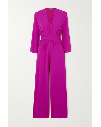 Eres Aretha Cutout Stretch-jersey Jumpsuit - Pink