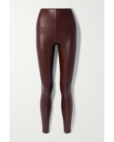Designer Red Leather Pants for Women - Up to 70% off | Lyst Canada