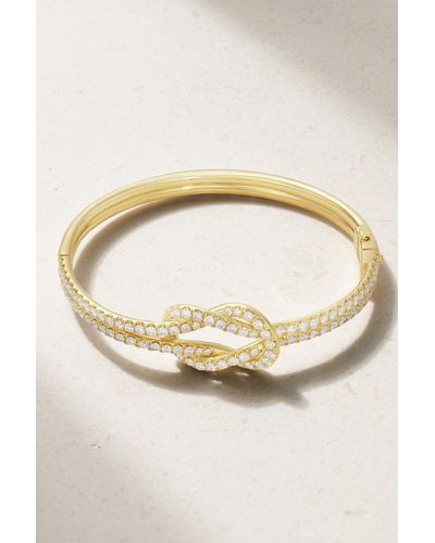 Anita Ko Knot Armreif Aus 18 Karat Gold Mit Diamanten - Natur