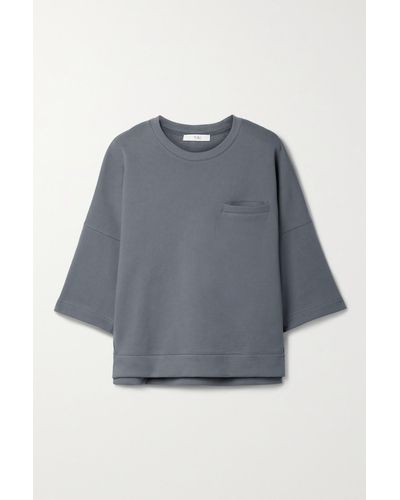 Tibi Cotton-jersey Sweatshirt - Grey