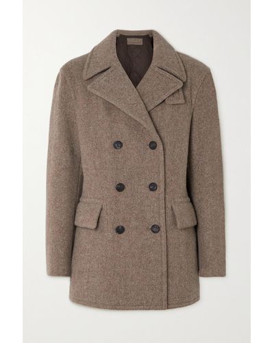 James Purdey & Sons Hyde Double-breasted Wool-twill Coat - Brown