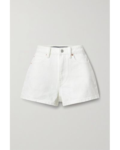 Alexander Wang Shorty Denim Shorts - White