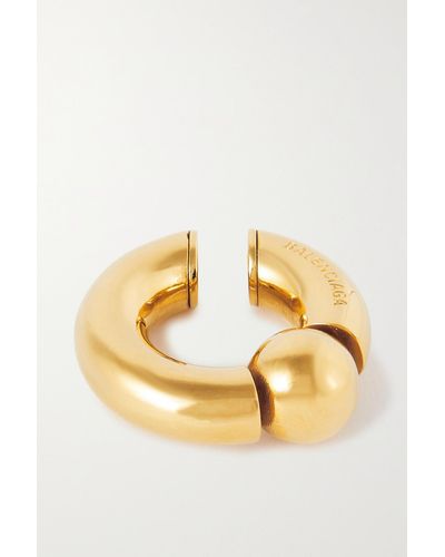 Balenciaga Goldfarbenes Ear Cuff - Mettallic