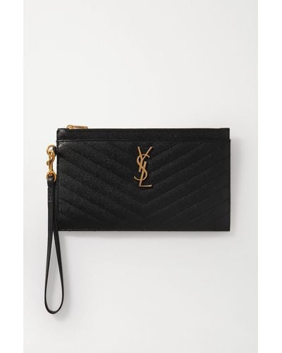 Ysl monogram quilted leather pouch sale