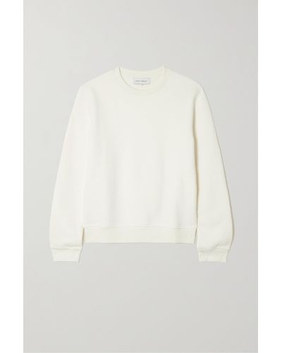 NINETY PERCENT + Net Sustain Kendall Organic Cotton-jersey Sweatshirt - White