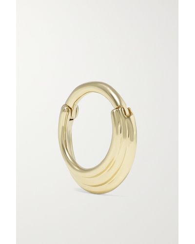 Maria Tash Hiranya 8mm 14-karat Gold Single Hoop Earring - Metallic