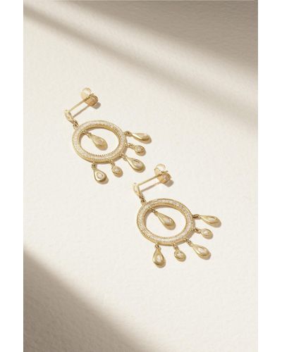 Jacquie Aiche Dream Catcher 14-karat Gold Diamond Earrings - Natural
