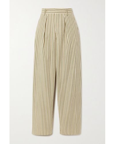 Mara Hoffman + Net Sustain Marella Lyocell And Organic Cotton-blend Twill Straight-leg Pants - Natural