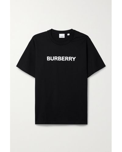 Burberry T-shirt Aus Baumwoll-jersey Mit Print - Schwarz
