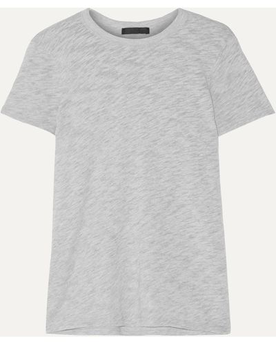 ATM Schoolboy Slub Supima Cotton-blend Jersey T-shirt - Grey