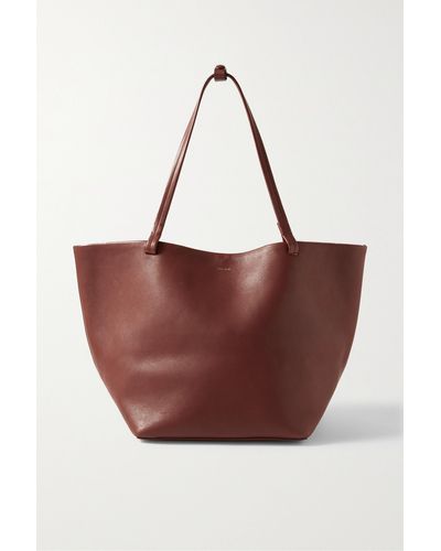 The Row Park Leather Tote Bag - Red