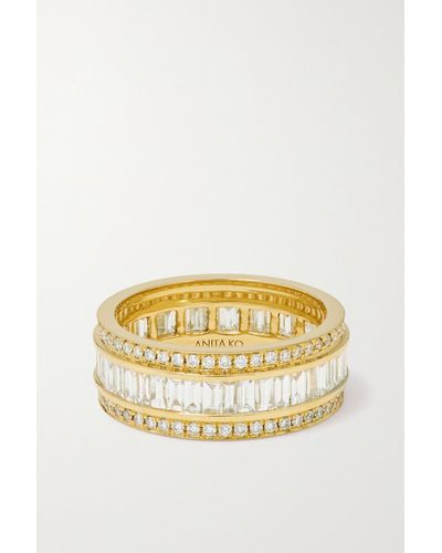 Anita Ko 18-karat Gold Diamond Ring - Metallic