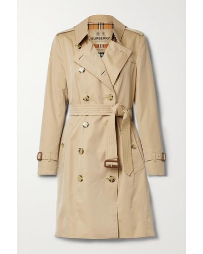 Burberry Trench-coat En Gabardine De Coton The Chelsea - Neutre
