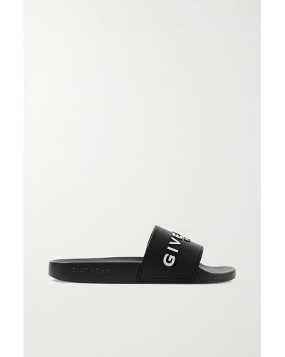 Givenchy Logo-print Rubber Slides - Black