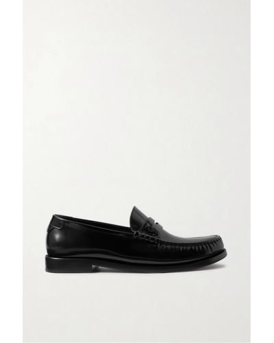 Saint Laurent Le Loafer 15 Leather Moccasin - Black