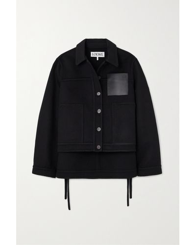 Loewe Wool-cashmere Workwear Jacket - Black