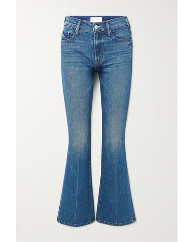 Mother + Net Sustain The Weekender High-rise Flared Jeans - Blue