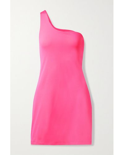 GIRLFRIEND COLLECTIVE + Net Sustain Bianca Asymmetrisches Tenniskleid Aus Recyceltem Stretch-jersey - Pink