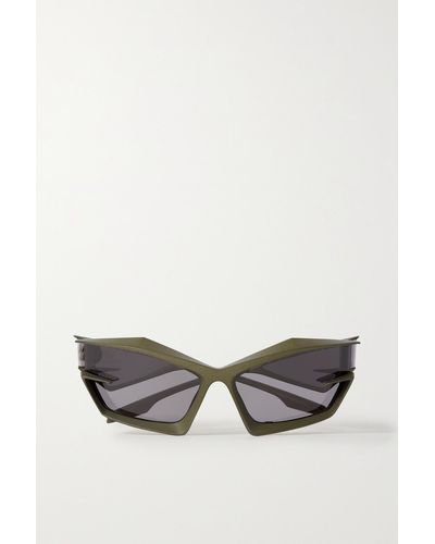 Givenchy Giv Cut Cat-eye Nylon Sunglasses - Gray