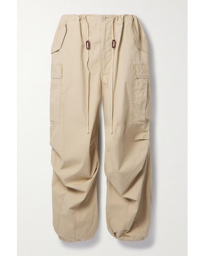 R13 Organic Cotton Cargo Trousers - Natural
