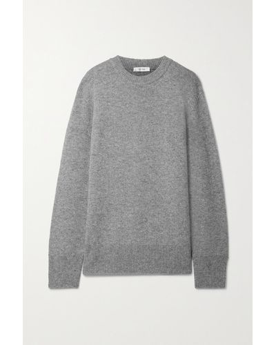 The Row Essentials Sibem Wool And Cashmere-blend Sweater - Grey