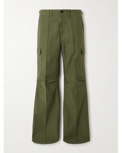 RE/DONE Military Hose Mit Weitem Bein Aus Baumwolle - Grün