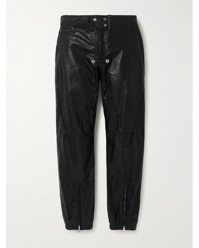 Rick Owens Hose Aus Leder - Schwarz