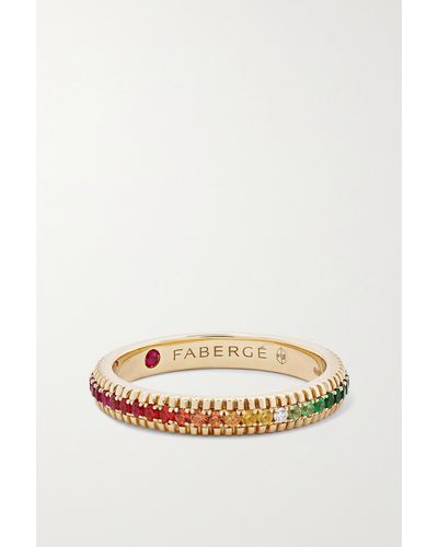 Faberge Colours Of Love Ring Aus 18 Karat Gold Mit Mehreren Steinen - Rot