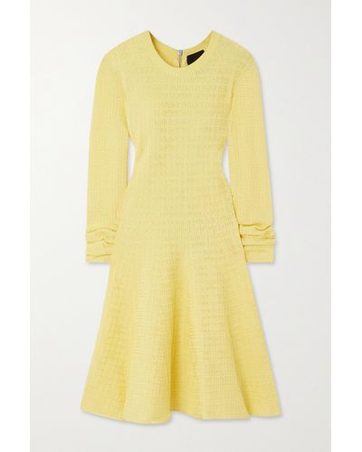Givenchy Jacquard-knit Mini Dress - Yellow