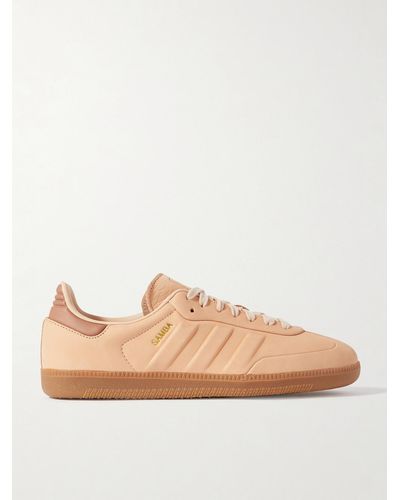 adidas Originals Baskets En Nubuck À Finitions En Cuir Samba Og - Neutre