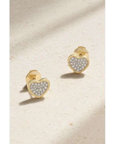 Yvonne Léon 9-karat Gold Diamond Earrings - Natural