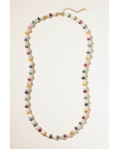JIA JIA Jumbo Gold, Pearl And Sapphire Necklace - Natural