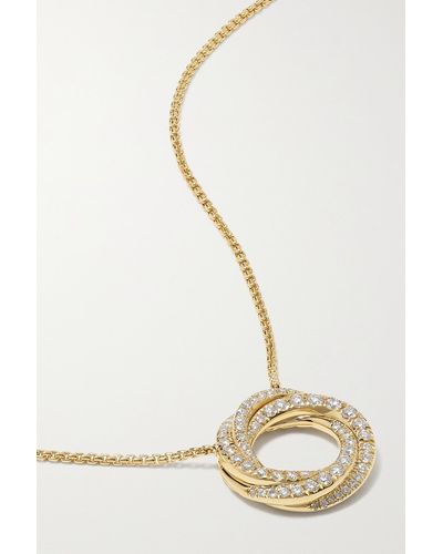 David Yurman Crossover 18-karat Gold Diamond Necklace - Natural