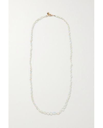 Fry Powers 18-karat Gold Opal Necklace - White