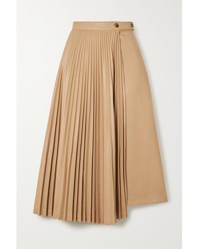 3.1 Phillip Lim
 Pleated Faux Leather Midi-Skirt